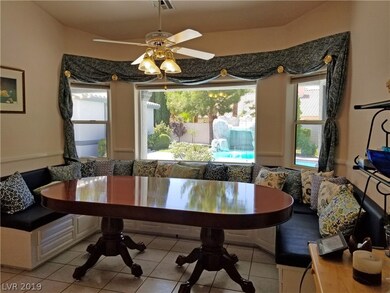 Dining area off kitchen looking out towards backya