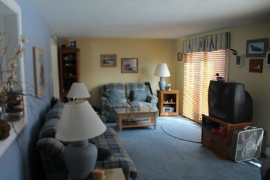 Living Room with sliding doors to deck