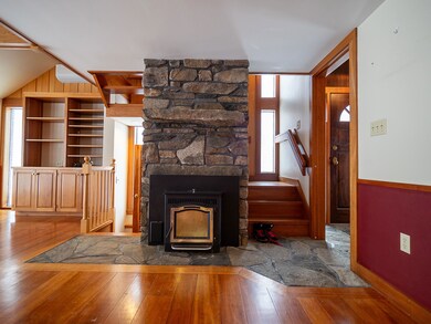 Fireplace in the living room