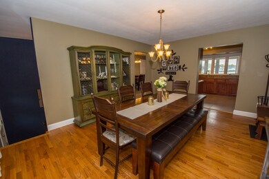 This large dining room could also be an upper leve