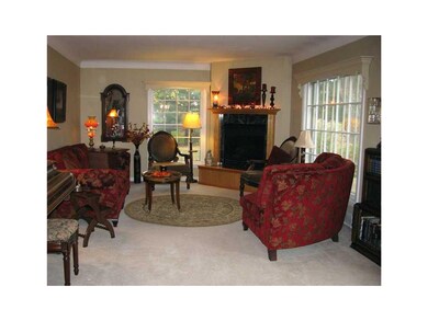 Living Room. Large living room with gas fireplace 