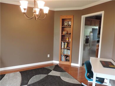 FORMAL DINING ROOM WITH BUILT IN SHELVES CURRENTLY
