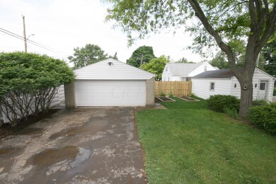 2 Car garage and backyard