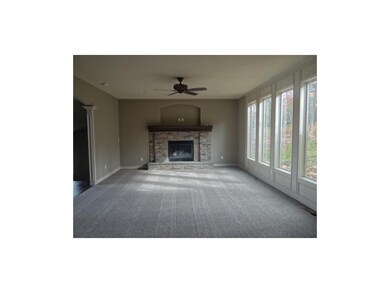 Great Room with Stone Fireplace