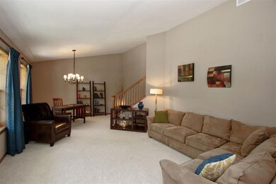 Living Room with Formal Dining Space