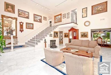 Spacious Formal Living Room with Marble Flooring