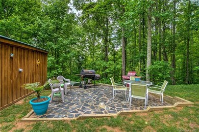 Stone patio and grilling area