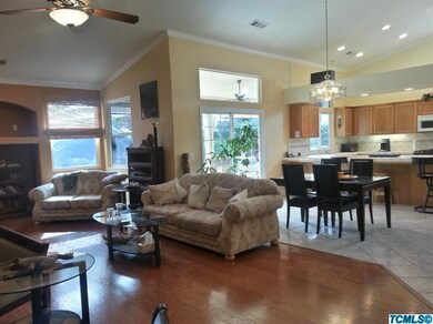 Dining area, living room and kitchen flo