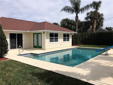 Freshly painted pool deck