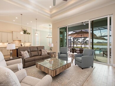 The living room portion of the Great Room overlook
