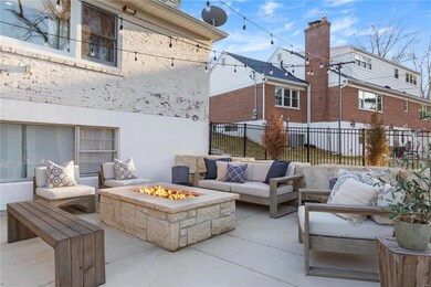 500 sqft of elevated patio with custom stone natural privacy wall, natural stone gas firepit, & natural stone piers & caps (2018)