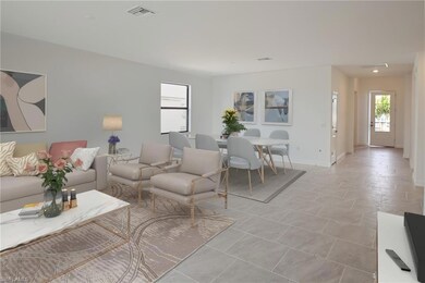 Virtually staged Grand Room Looking toward front d