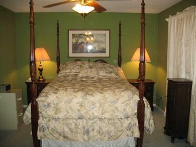 Large master bedroom with walk-in closet.