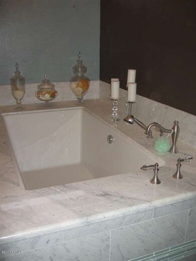 Marble and Glass Tile Master Bath