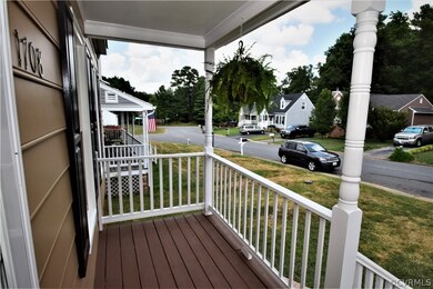 Country Porch, decking has just been stained and r