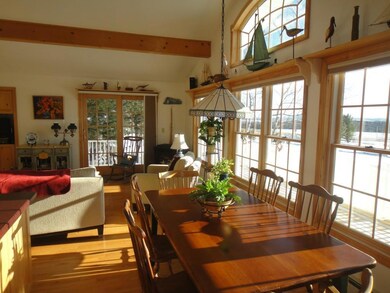 Dining view to Living room. Pellet...
