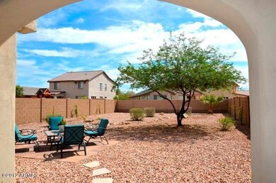 East facing backyard