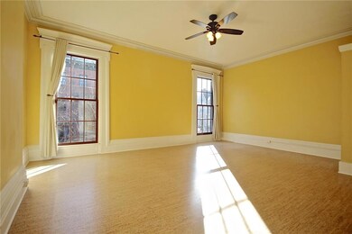 Living Room with great light, cork...
