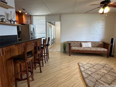 Ceramic tile throughout for easy upkeep.