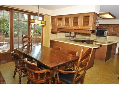 Eating area has abundance of natural lighting with