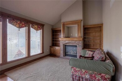Hearth Room w/ built-ins and gas fireplace