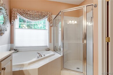 Additional view of tile surround garden tub and wa