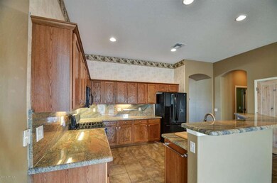 Kitchen from dining area