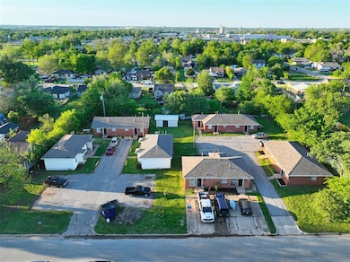 Aerial view of residential area