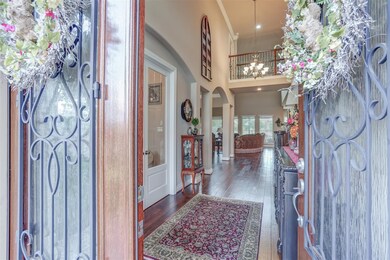 Wonderful double door front entry welcomes you home.