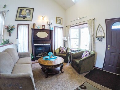 Fireplace and bay window in LR