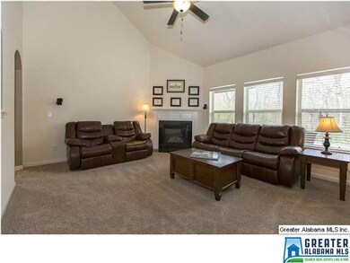 Large Living Room with soaring Vaulted Ceilings an