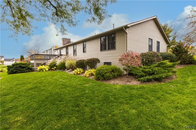Rear view of ranch.  Enjoy your deck with family a