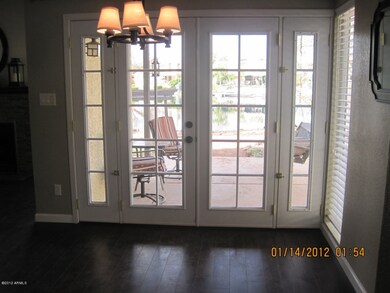 DINING ROOM WITH NEW FRENCH DOORS