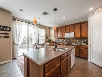 Kitchen. Spacious kitchen features island