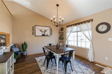 Vaulted Ceiling with Pass Through From Kitchen