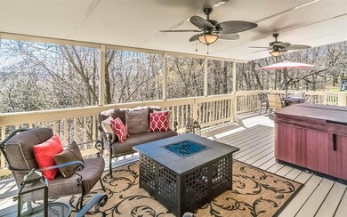 Spacious Covered Rear Step-Down Entertaining Deck 