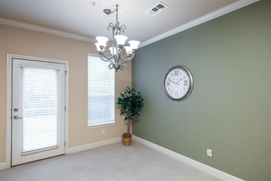 Paned door invites sunlight in and entertaining ou