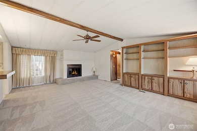 Lots of storage space in the family room. This room is large enough it can be split into different seating areas depending on your needs.