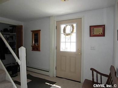 Foyer. Roomy entrance features a large closet.