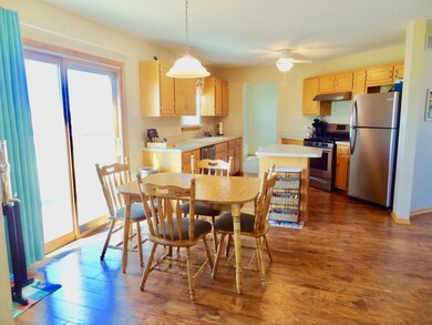 Kitchen with new flooring and new stainless steel 