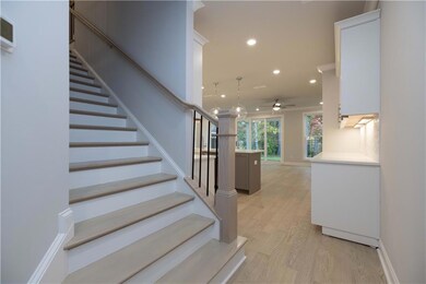 Stairs to the left upon entry to the home. **Pleas