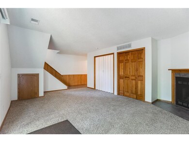 Laundry and fireplace