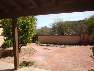 View from the shade of patio
