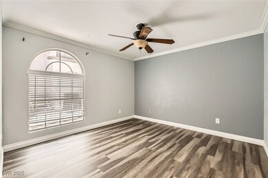 Unfurnished room featuring wood finished floors, c