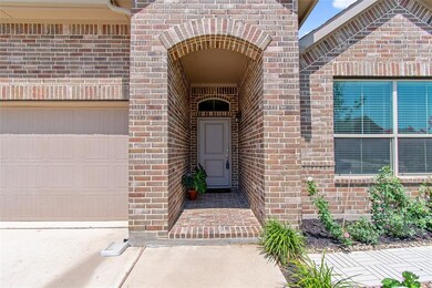 Home features front entry two car garage covered p