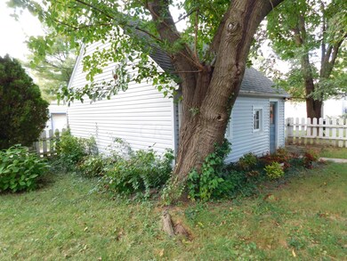 Flower Garden next to Garage