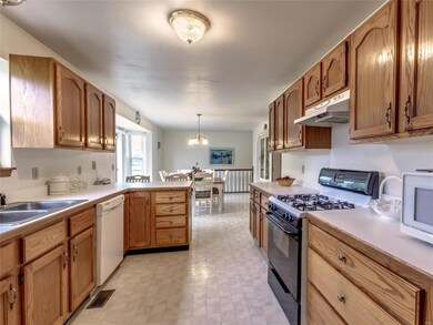 Plenty of cabinets and large pantry.
