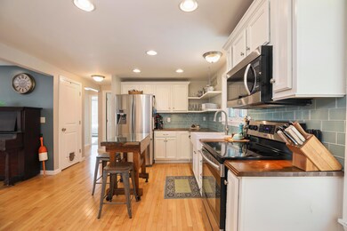 Subway tile backsplash