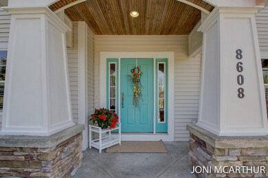 Cheery front door