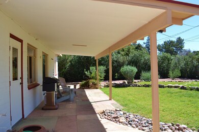 Huge covered back patio